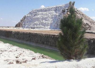 آبشار نمکی پتاس؛ از جاذبه های طبیعی خور و بیابانک، تصاویر