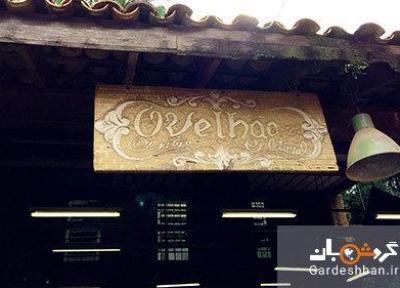 رستوران ویا در برزیل که از مواد بازیافتی ساخته شده