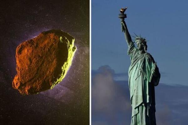 عبور دلهره آور سیارکی به میزان مجسمه آزادی از کنار زمین ، عکس